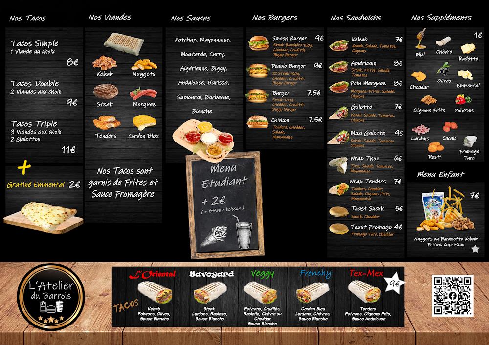 L’Atelier du Barrois - Menu Image 1