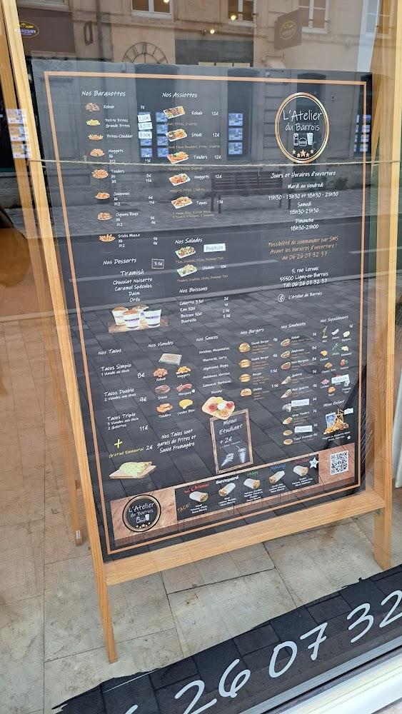 L’Atelier du Barrois - Menu Image 3